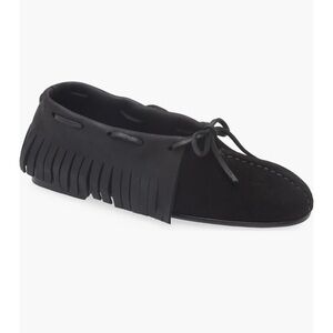HEREU Tilla Fringes Babouche Black loafers 42=11.5